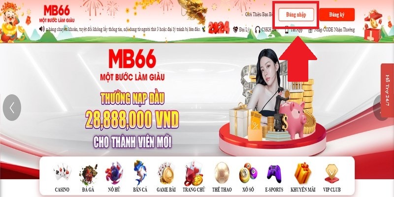 Đăng nhập MB66 hỗ trợ cả website và điện thoại cực kỳ tiện lợi